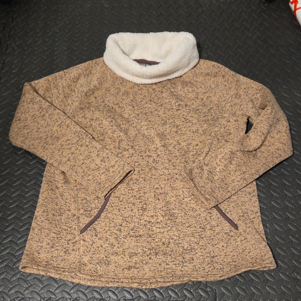 Joe Fresh Active Pullover Sweater with Sherpa Collar Size L